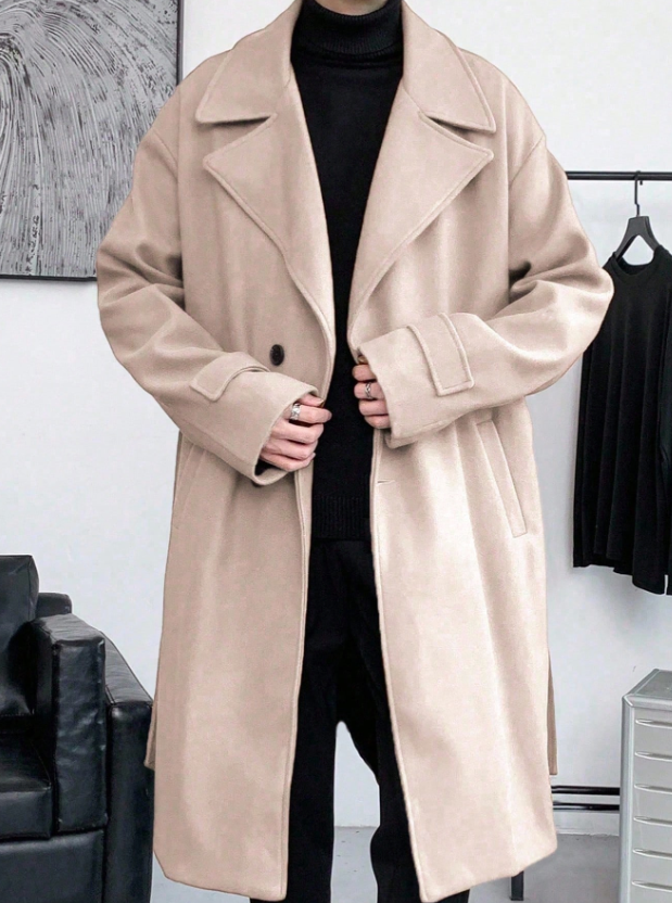 Premium Trench Cashmere Men's Coat