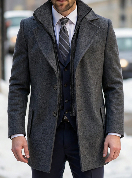 Premium Men's Coat Black